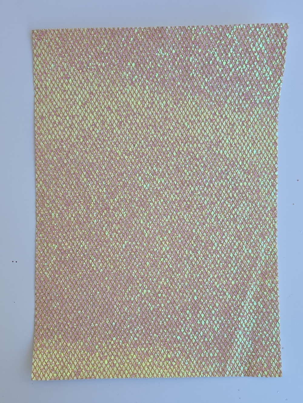 Iridescent Pink Mermaid Fabric Sheet
